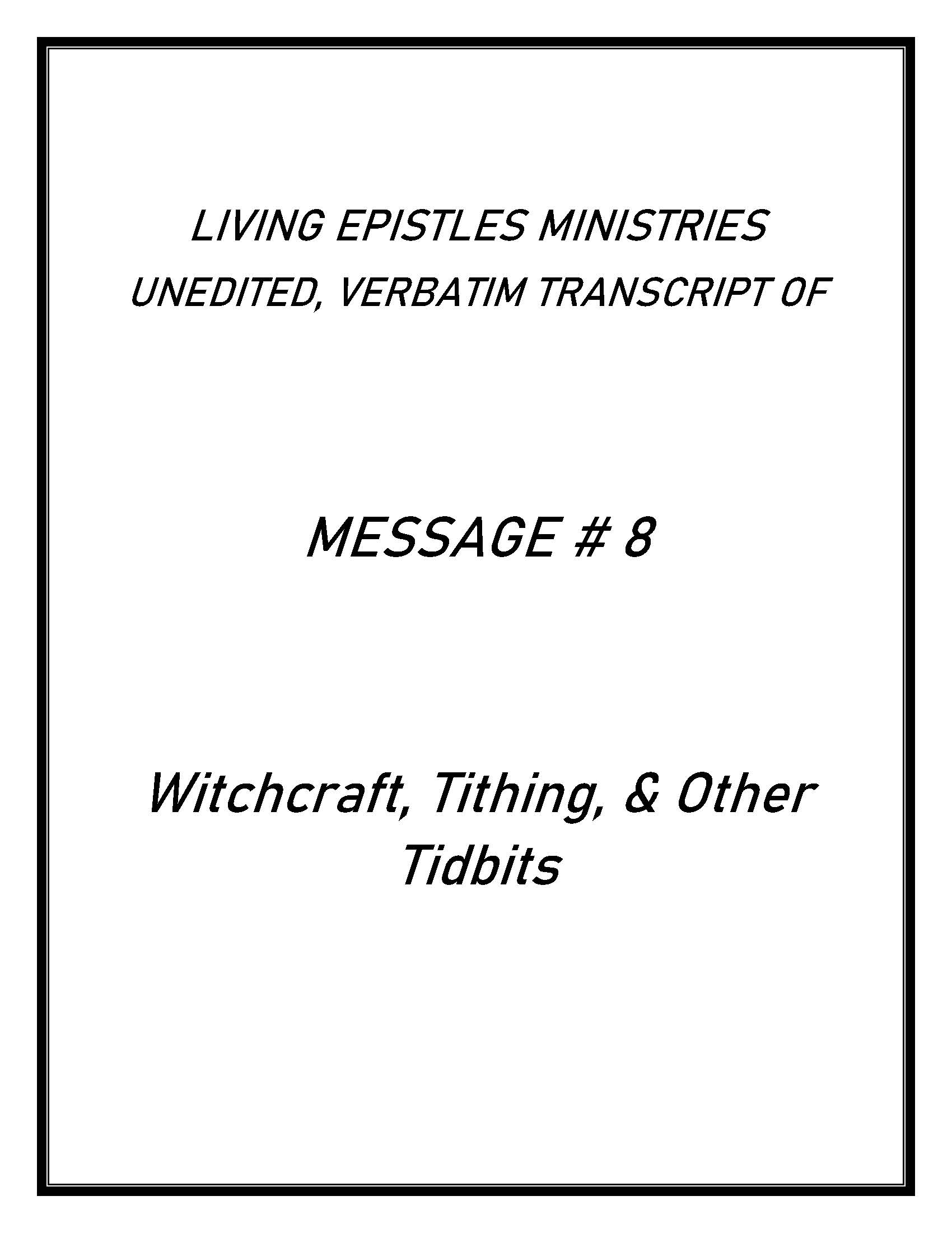 Witchcraft Tithing Other Tidbits012LEMCover For Transcript